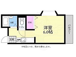 メゾン和田 ワンルームの間取図画像