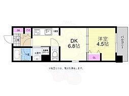 veloce5 1DKの間取図画像