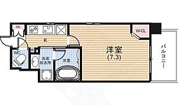 ルービンス宇品御幸 1Kの間取図画像