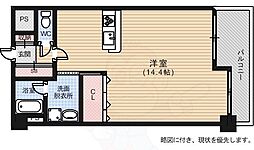 シティハイツ西霞 ワンルームの間取図画像