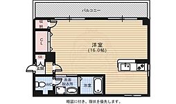 木村ビル ワンルームの間取図画像