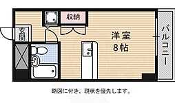 メゾン・ド・シプレーム ワンルームの間取図画像