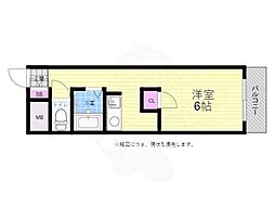 メゾン・ラ・ソワレ ワンルームの間取図画像