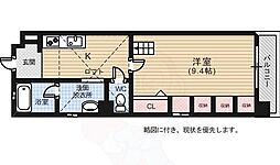 平勝ビル16 1Kの間取図画像