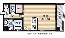 サムティレジデンス平和大通り ワンルームの間取図画像
