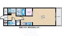 グラビスコート国泰寺 ワンルームの間取図画像