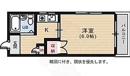 YYビル宝町 1Kの間取図画像