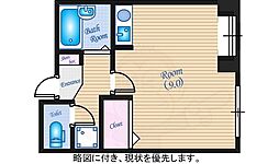 ドエル十日市 ワンルームの間取図画像