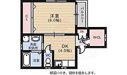 アイランドビル.17 1Kの間取図画像