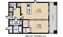 J・grace河原町 1LDKの間取図画像