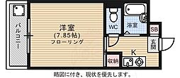 T.R.M.マンション 1Kの間取図画像