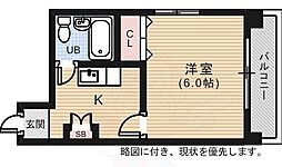 KENSEI8 1Kの間取図画像