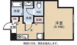 エオス竹屋町ビル 1Kの間取図画像