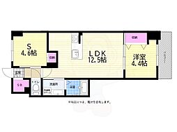 S-RESIDENCE富士見町aglitter 1SLDKの間取図画像