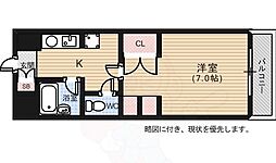第2田中ビル 1Kの間取図画像