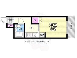 メゾン・ド・セレヴィア 1Kの間取図画像