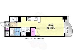 エール・アベニュー ワンルームの間取図画像