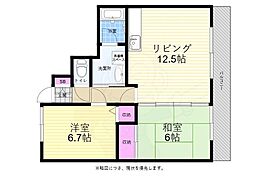 アネックス・イシダ 2LDKの間取図画像
