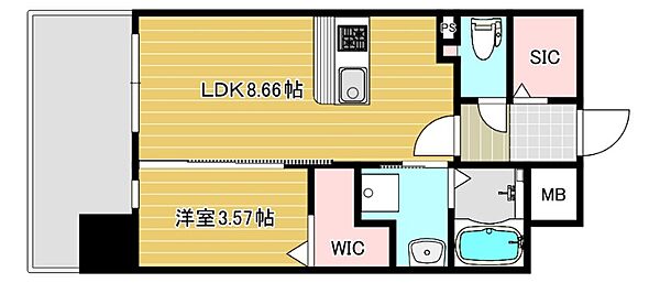 リファレンス六本松ビル 302｜福岡県福岡市中央区谷1丁目(賃貸マンション1LDK・3階・32.76㎡)の写真 その2