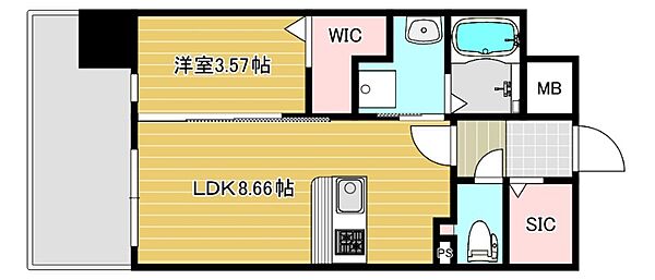 リファレンス六本松ビル 604｜福岡県福岡市中央区谷1丁目(賃貸マンション1LDK・6階・32.78㎡)の写真 その2