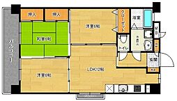 サザンコート中央町 3LDKの間取図画像