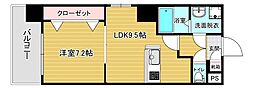 リファレンス東公園 1LDKの間取図画像