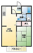 ロワールI 202 ｜ 静岡県磐田市松之木島（賃貸アパート1LDK・2階・40.92㎡） その2