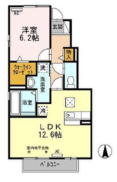 フローラル 103｜静岡県袋井市久能(賃貸アパート1LDK・1階・47.81㎡)の写真 その2