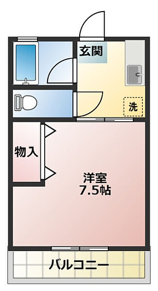 コーポ十字路 201｜静岡県袋井市方丈１丁目(賃貸アパート1K・2階・20.06㎡)の写真 その2