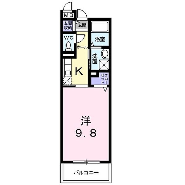 シーガルII 301｜静岡県浜松市中央区渡瀬町(賃貸マンション1K・3階・30.75㎡)の写真 その2