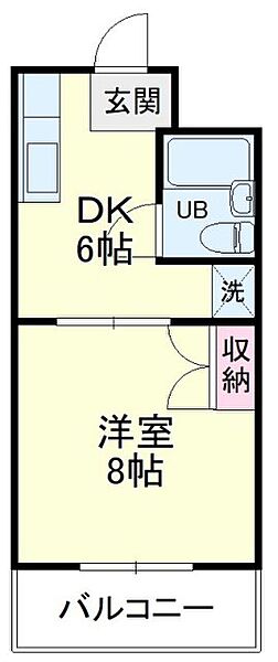 ルビナスサード 205｜静岡県浜松市中央区渡瀬町(賃貸マンション1DK・2階・25.92㎡)の写真 その2