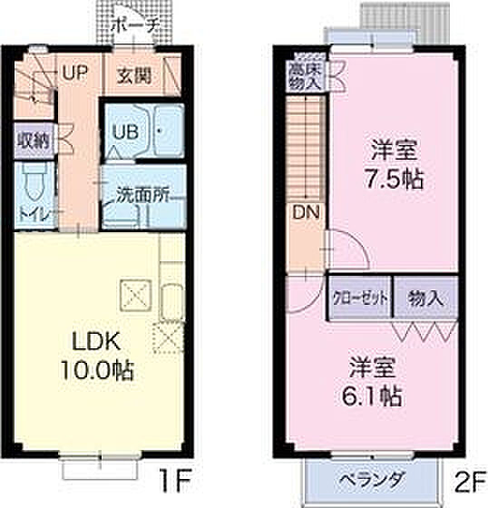 Brancheアトレ 7｜静岡県袋井市浅羽(賃貸テラスハウス2LDK・1階・59.62㎡)の写真 その2