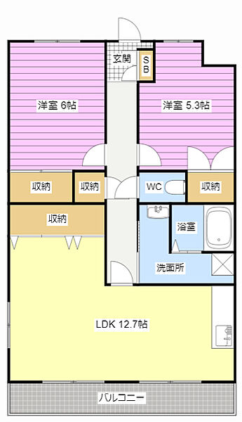 リヴェール小杉 506｜静岡県浜松市中央区上西町(賃貸マンション2LDK・5階・60.48㎡)の写真 その2