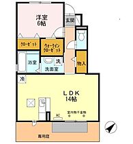 タウンコート・ベル　II 102 ｜ 静岡県袋井市方丈６丁目（賃貸アパート1LDK・1階・50.88㎡） その2