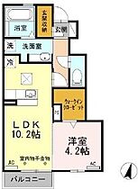 グランメール掛川 103 ｜ 静岡県掛川市富部（賃貸アパート1LDK・1階・41.35㎡） その2