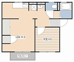 パミールA 103 ｜ 静岡県磐田市上岡田（賃貸アパート1LDK・1階・36.98㎡） その2