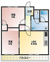 VPマンションIII 3303 ｜ 静岡県磐田市鳥之瀬（賃貸マンション2LDK・3階・51.84㎡） その2