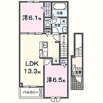 ブルーローズ 202 ｜ 静岡県磐田市寺谷（賃貸アパート2LDK・2階・59.58㎡） その2