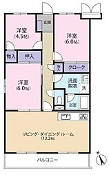 ガーデンハイツ飯田 3LDKの間取図画像