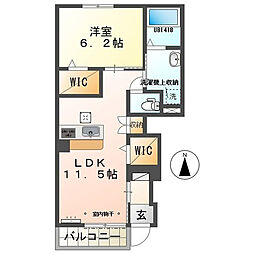 フィオーレ3 1LDKの間取図画像