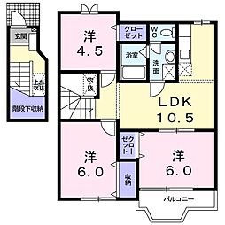 ピュアリブD 3LDKの間取図画像