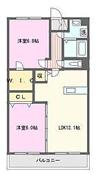 GRANSTORKgarden 2LDKの間取図画像