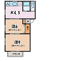 長野県松本市波田（賃貸アパート2K・2階・43.06㎡） その2