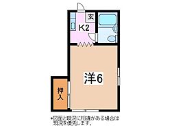 間取図画像 1K