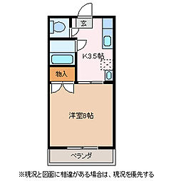 エクセレンス 1Kの間取図画像