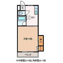 コーポヒカル 1DKの間取図画像