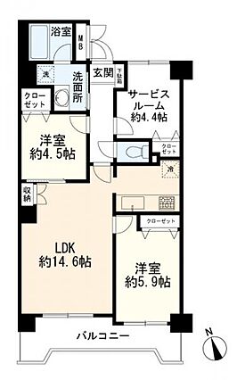 間取図　2SL...