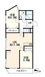 間取図画像 2LDK