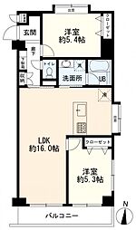 間取図画像 2LDK