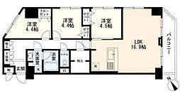 エンゼルハイム新川崎第3 3LDKの間取図画像